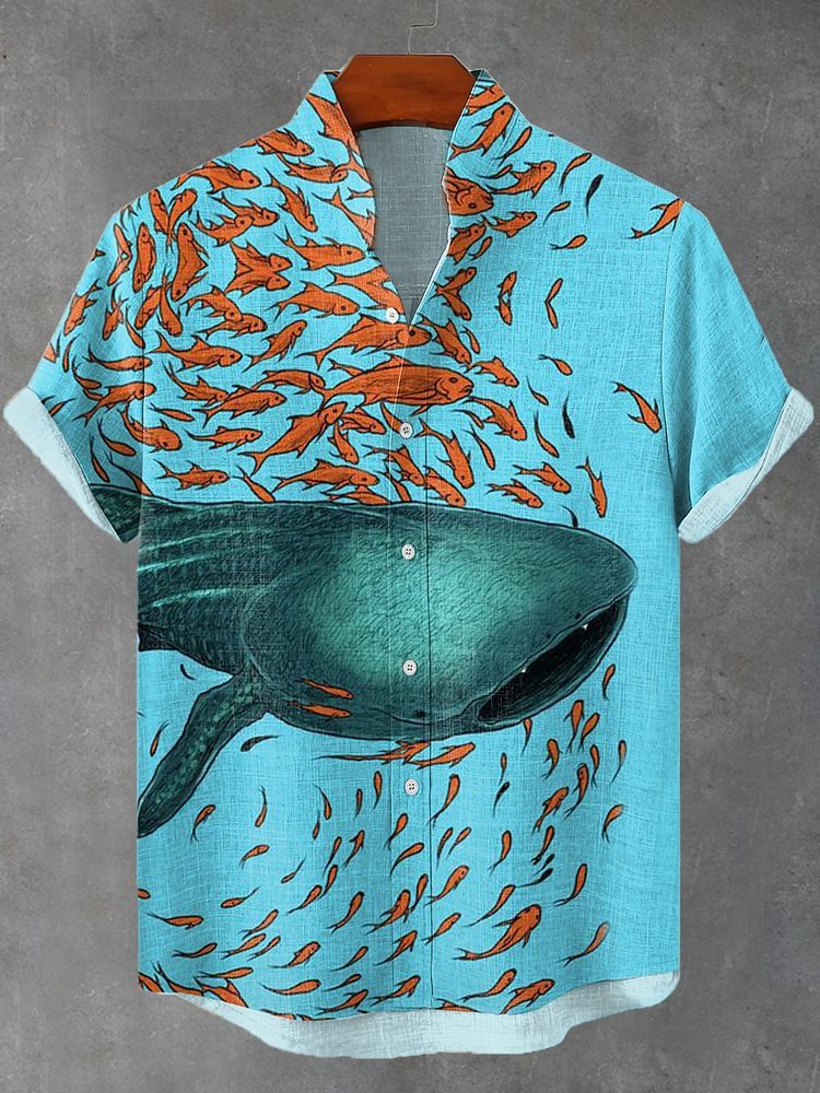 VINTAGE Linen Comfort Short Sleeve Shirt - Swefashionstore