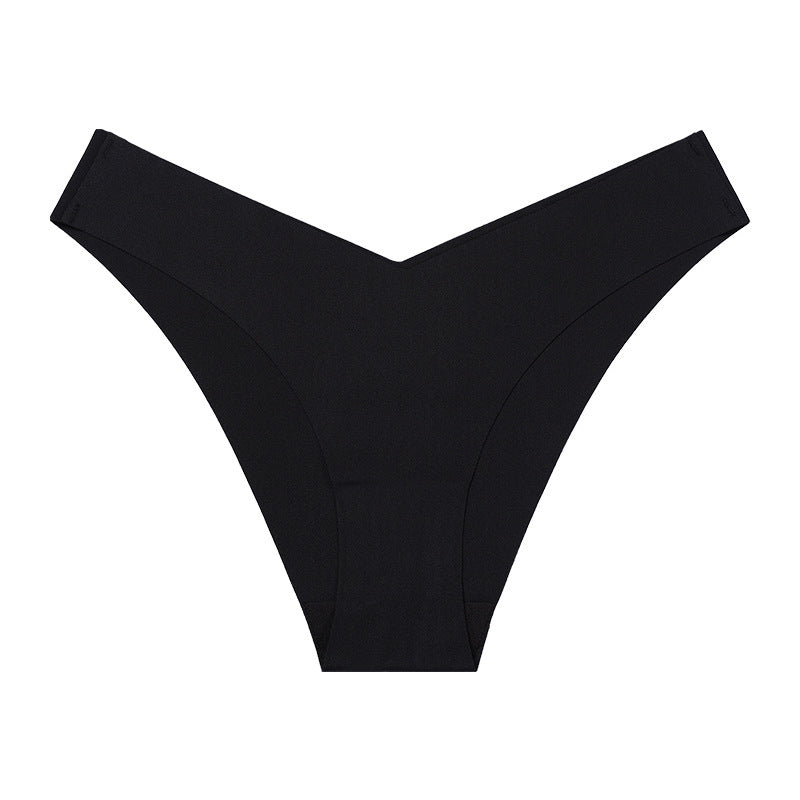 Seamless Ice Silk Underwear For Women With V-shaped Waistband - Swefashionstore