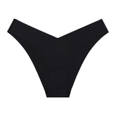 Seamless Ice Silk Underwear For Women With V-shaped Waistband - Swefashionstore