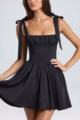 BOW-TIED Strap Dress SUMMER Fashion Short Dress - Swefashionstore