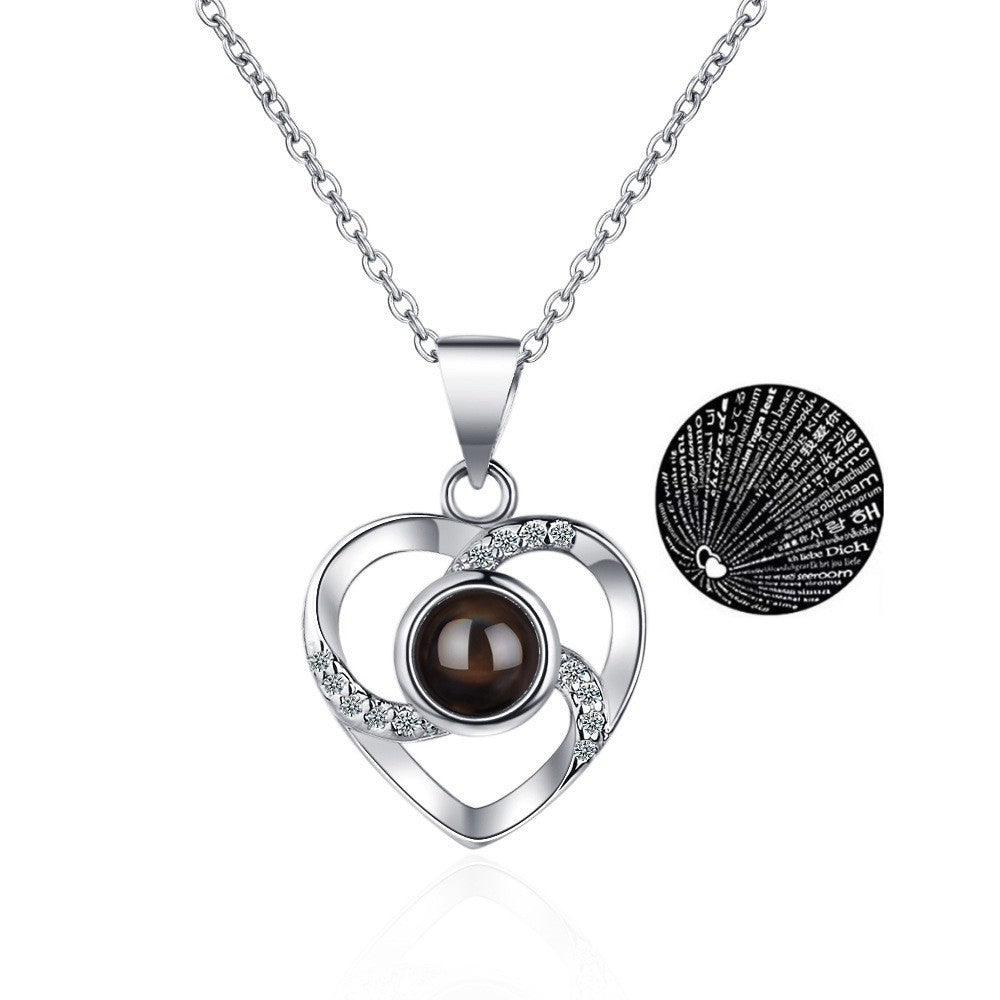 Necklace 100 Languages I Love You Projection - Swefashionstore