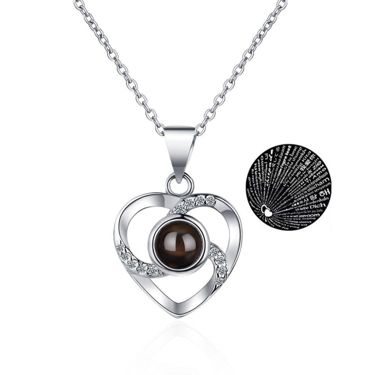 Necklace 100 Languages I Love You Projection - Swefashionstore