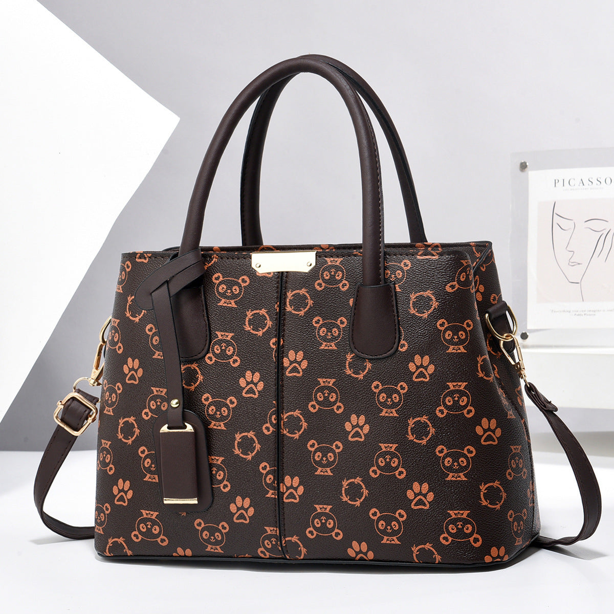Women PU Leather Handbags Ladies Large Capacity Tote Bag Female Square Shoulder Bags New Fashion Crossbody Bags - Swefashionstore