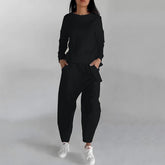 Solid Color Fashion Sweatshirt Long Sleeve for Trendy Casual Looks - Swefashionstore