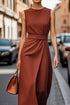 Summer Irregular Sleeveless Dress With Belt Fashion Temperament Slim Back Zipper Dresses For Women Clothing - Swefashionstore