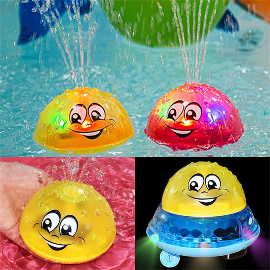 SUMMER Water SPRAY Light Rotate With SHOWER Pool For Toddlers Swimming Party