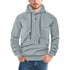 Pullover Solid Color Casual Sports Loose Long Sleeve Hooded Sweater Men