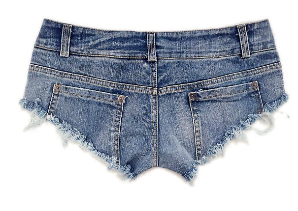 Sommer Low-Waist Ripped Damen Denim Shorts Hot-Pants