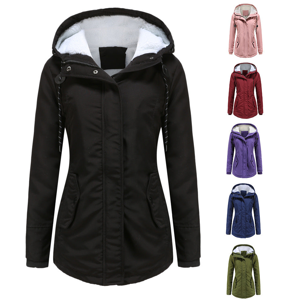 Warm Coat Thickened Plus Velvet Cotton-padded Coat - Swefashionstore