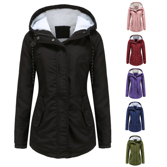 Warm Coat Thickened Plus Velvet Cotton-padded Coat - Swefashionstore