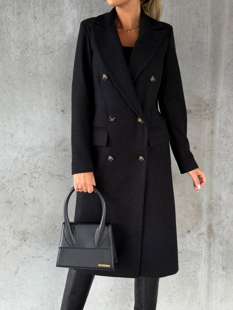 Long Sleeve Lapel Fashion Coat - Swefashionstore