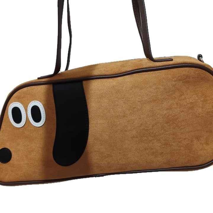 Virtue Pull Sausage Dog Cute Large Capacity Crossbody Shoulder Bag