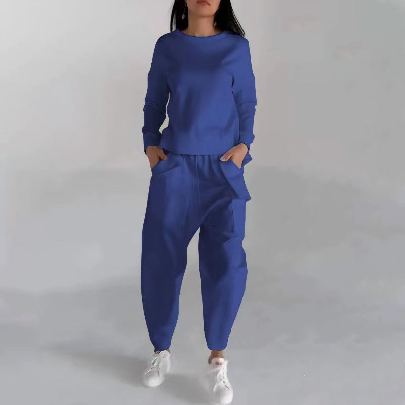 Solid Color Fashion Sweatshirt Long Sleeve for Trendy Casual Looks - Swefashionstore