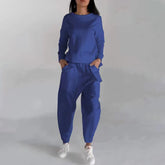 Solid Color Fashion Sweatshirt Long Sleeve for Trendy Casual Looks - Swefashionstore