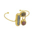 Classical Design Irregular Tourmaline Blue Stone Adjustable Bracelet - Swefashionstore