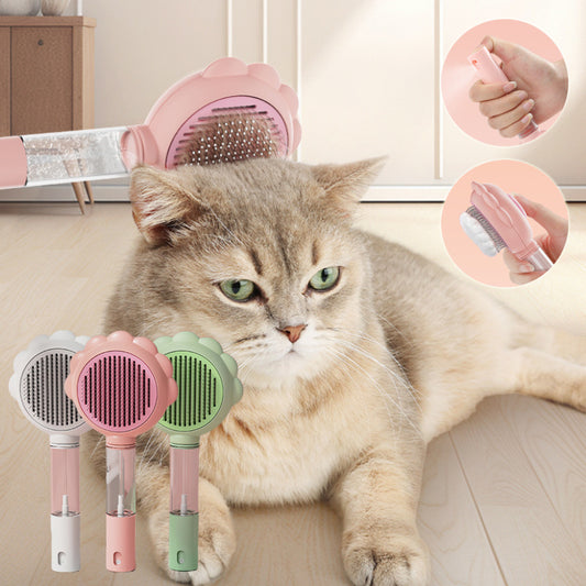 2 In 1 Self Cleaning Dog Brush