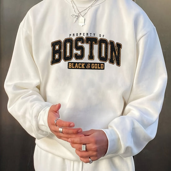 Fashion Long Sleeve Crew Neck Pullover Sweatshirt - Swefashionstore