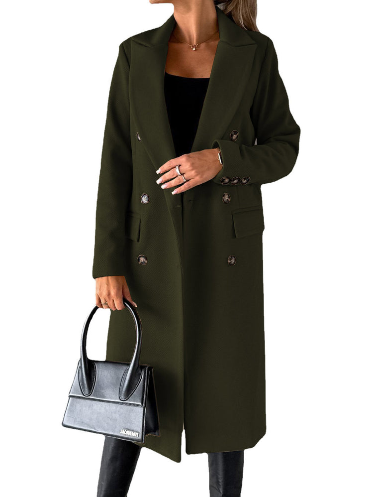 Long Sleeve Lapel Fashion Coat - Swefashionstore