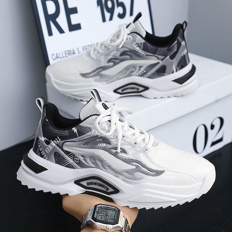 Spring Student Sports Casual Mesh Clunky Versatile Trendy Shoes Breathable Shoes Men - Swefashionstore