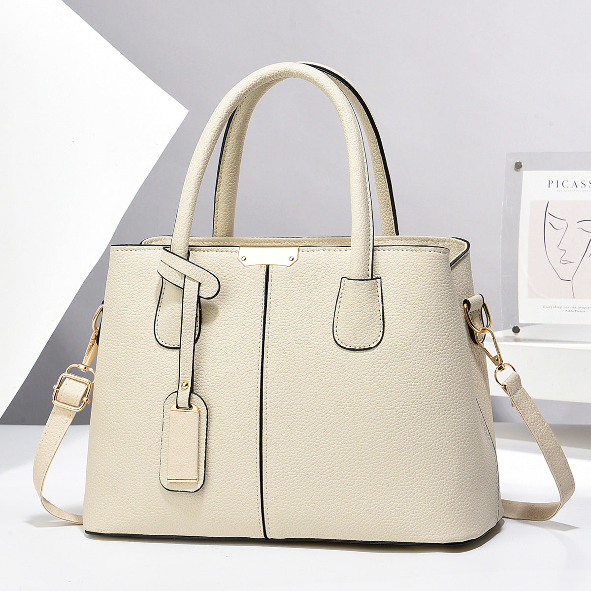 Women PU Leather Handbags Ladies Large Capacity Tote Bag Female Square Shoulder Bags New Fashion Crossbody Bags - Swefashionstore