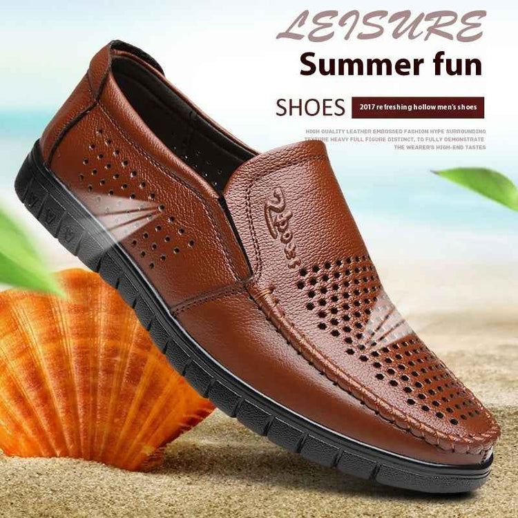 Cowhide Leather Sandals for Ultimate Comfort and Style - Swefashionstore