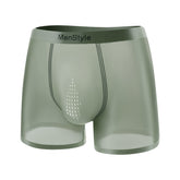Satin Ice Silk Breathable Single-layer Bottom Crotch Seamless Boxers - Swefashionstore