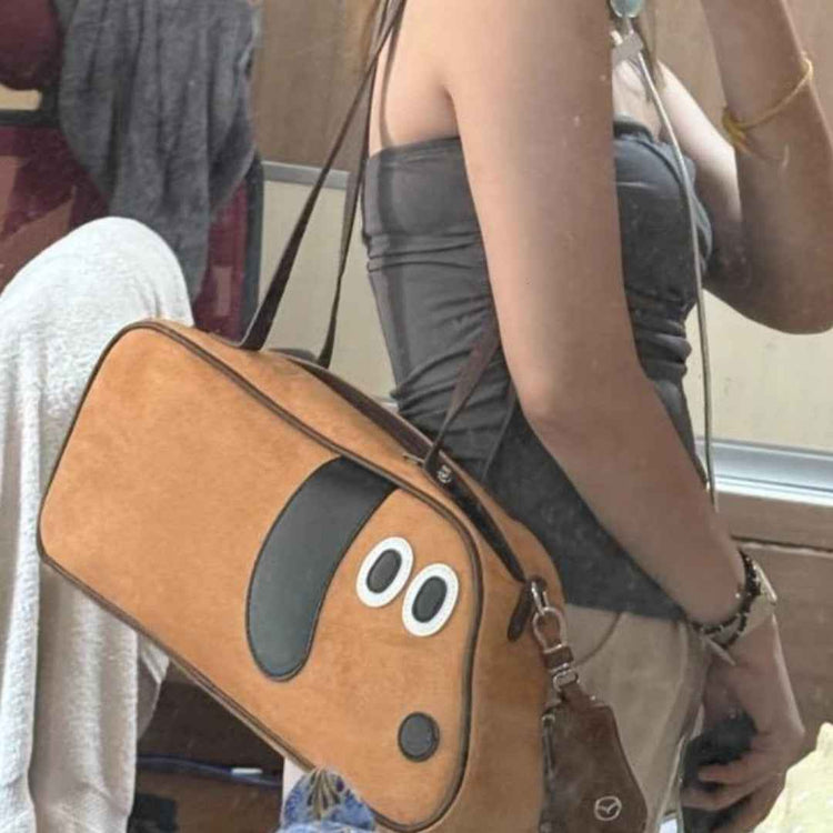 Virtue Pull Sausage Dog Cute Large Capacity Crossbody Shoulder Bag