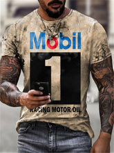 Round Neck Digital Print SLIM Pullover Men&