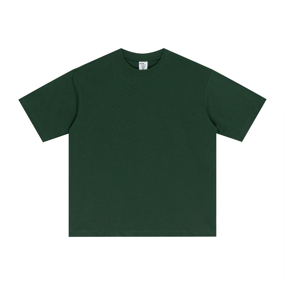 Street Long-staple Cotton Solid Color Short Sleeve