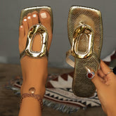 Plus Size Flip-flops Buckle Sandals for Ultimate Comfort and Style - Swefashionstore