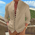 Retro Button Design Long-sleeved Shirt - Swefashionstore