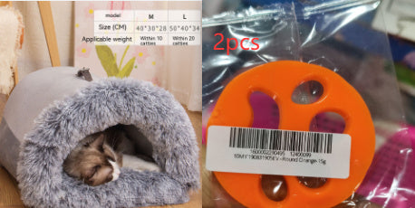 New Splice Portable Pet Nest Portable Autumn And Winter Warm Dog Nest Moisture-proof Long Fur Cat Nest Cross Border Pet Nest - Swefashionstore