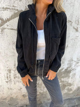 Hooded Zip-up Jacket With Pockets - Swefashionstore