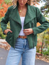 Fashion Casual Short Motorcycle Suede Jacket - Swefashionstore