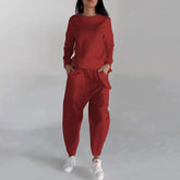 Solid Color Fashion Sweatshirt Long Sleeve for Trendy Casual Looks - Swefashionstore