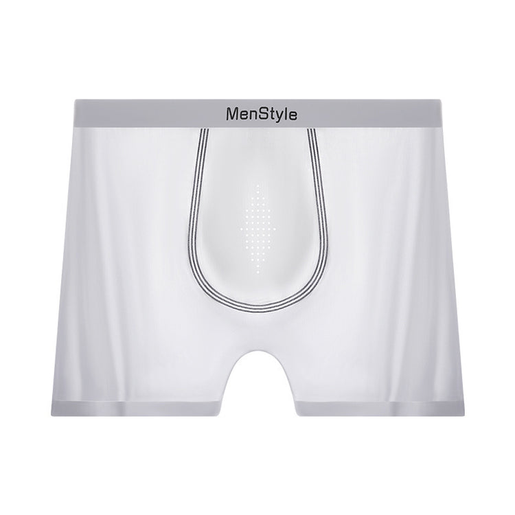 Satin Ice Silk Breathable Single-layer Bottom Crotch Seamless Boxers - Swefashionstore