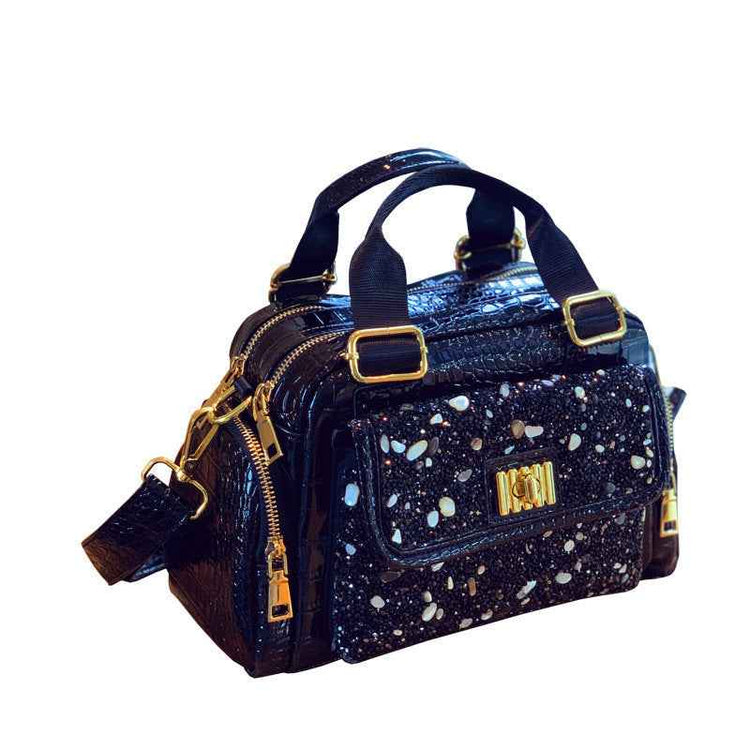 Large Capacity Versatile Portable Shoulder Bag Diamond Casual Women Bag