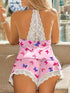 Women Clothing Lace Stitching HOME Underwear Women SUIT - Swefashionstore