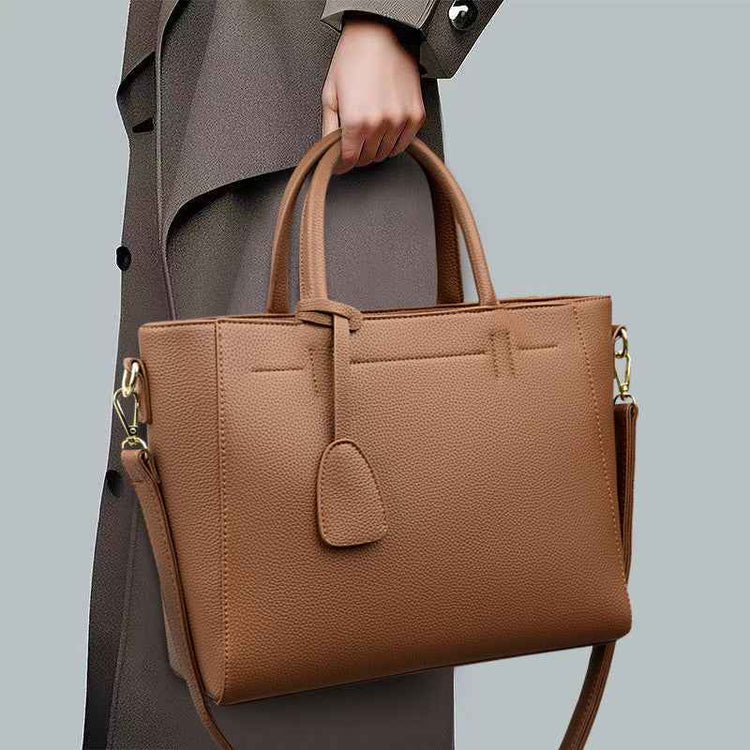 Soft Leather Tote Handbag Women&