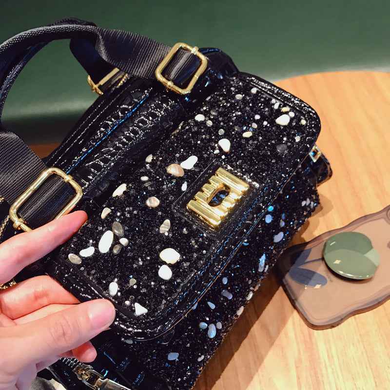 Large Capacity Versatile Portable Shoulder Bag Diamond Casual Women Bag
