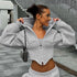 Zipper Hoodie Cardigan Y2K - Swefashionstore