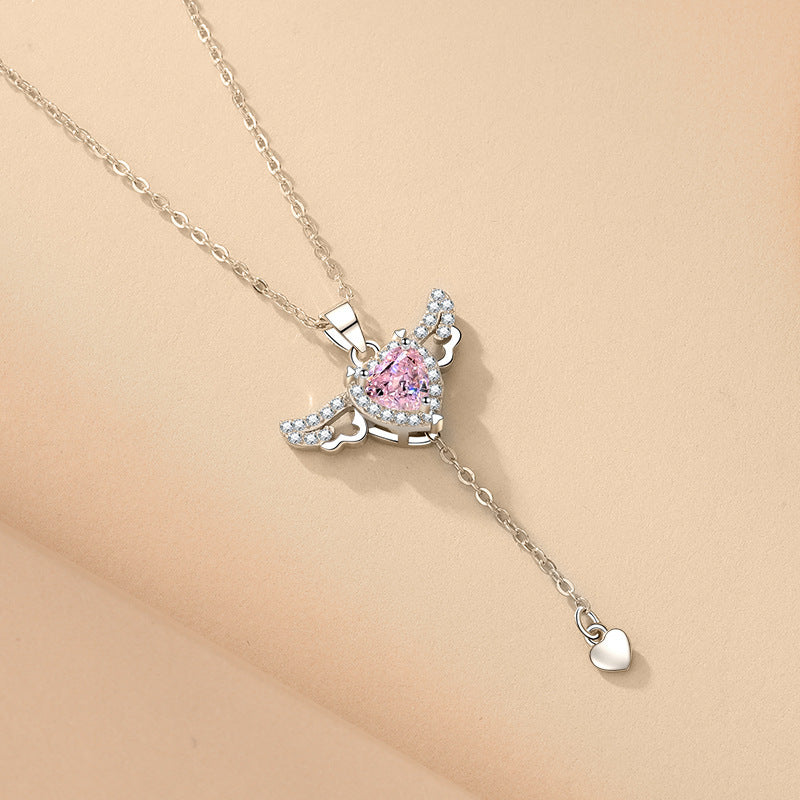 Necklace With Crystal Clavicle Chain - Swefashionstore
