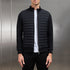 Lightweight Stand Collar Coat For Men Fashion Stitching Knitted Jacket Winter Outwear - Swefashionstore