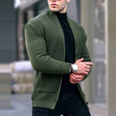 Fashion Casual Slim Fit Sweater in Solid Color for Effortless Style