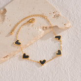 Ins Love Bracelet  Stainless Steel Dripping Heart Bracelet Fashion Valentine&