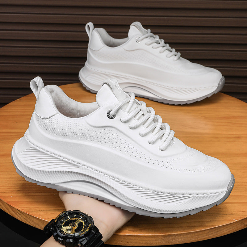 Herren Sportschuhe mit dicken Sohlen, lässig, atmungsaktiv