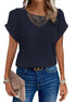 Summer Hollow Out Short-sleeved T-shirt - Swefashionstore