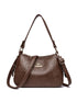 Soft Leather Textured Ethnic Style Simple Versatile Large Capacity Shoulder Messenger Bag - Swefashionstore