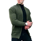 Fashion Casual Slim Fit Sweater in Solid Color for Effortless Style