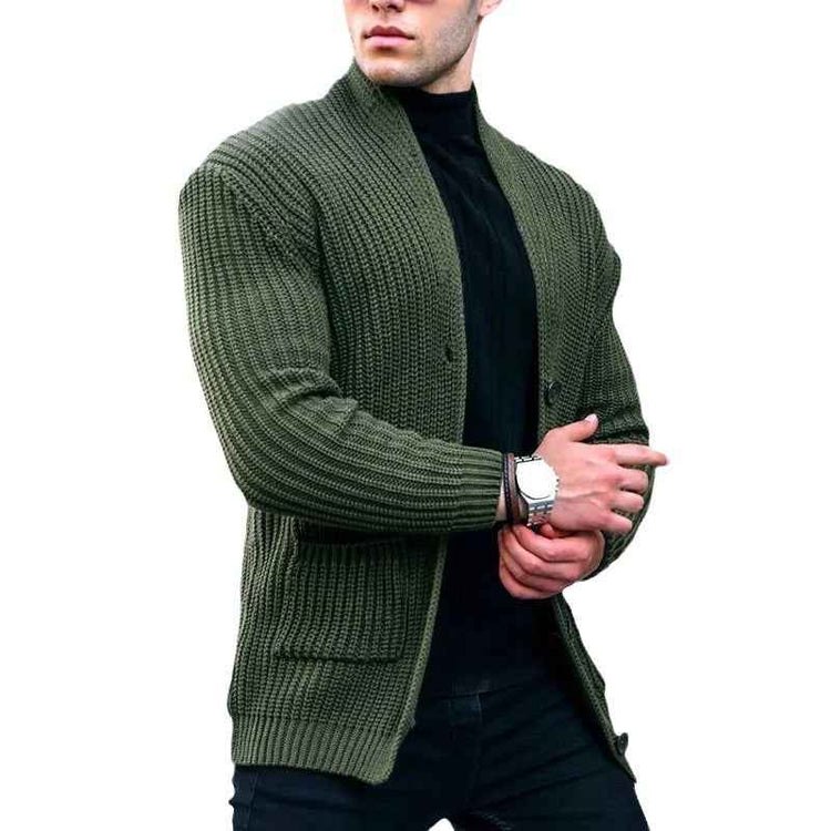 Fashion Casual Slim Fit Sweater in Solid Color for Effortless Style